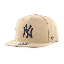 Шапка 47 MLB New York Yankees No Shot Captain cap - Beige (Beige / Black) шапка,всички,шапки,47,mlb,new,york,yankees,no,shot,captain,cap,beige,(beige,black)