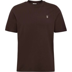 Тениска Hummel Pulse short sleeve T-shirt - Brown (After Dark) тениска,мъжки,тениски,дамски,тениски,hummel,pulse,short,sleeve,t,shirt,brown,(after,dark)
