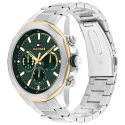 часовник,часовници,tommy,hilfiger,lars,46,mm,watch,silver,(silver,green,mineral)