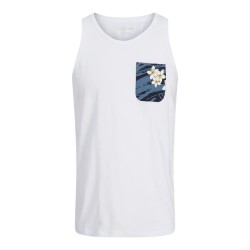 тениска,мъжки,тениски,jack,&,jones,hawaii,pocket,sleeveless,t,shirt,refurbished,white