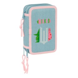 канцеларски,принадлежности,safta,wicked,37,pieces,triple,filled,pencil,case,blue,(multicolor)