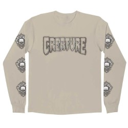 тениска,мъжки,тениски,дамски,тениски,creature,bonehead,glitch,long,sleeve,t,shirt,beige,(sand)