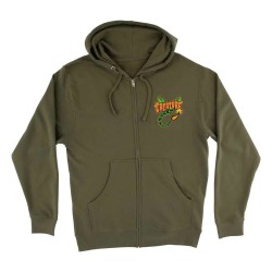 блуза,мъжки,пуловери,creature,deadly,sands,hoodie,full,zip,sweatshirt,green,(army)