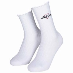 Чорапи Santa cruz Love script crew socks 2 pairs - White (Black & White) чорапи,мъжки,чорапи,дамски,чорапи,santa,cruz,love,script,crew,socks,2,pairs,white,(black,&,white)