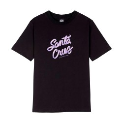 Тениска Santa cruz Ribbon script front short sleeve T-shirt - Black (Universal Pink) тениска,мъжки,тениски,дамски,тениски,santa,cruz,ribbon,script,front,short,sleeve,t,shirt,black,(universal,pink)
