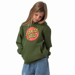 Юношески суичър Santa cruz Youth classic dot hoodie - Green (Dark Moss) юношески,суичър,детски,блузи,santa,cruz,youth,classic,dot,hoodie,green,(dark,moss)