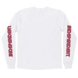 Тениска Independent Ancient groundwork long sleeve T-shirt - White (White) тениска,мъжки,тениски,дамски,тениски,independent,ancient,groundwork,long,sleeve,t,shirt,white,(white)