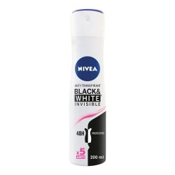хигиена,тяло,nivea,black,&,white,invisible,200ml,deodorant,spray