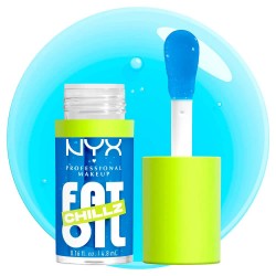 Nyx professional makeup Fat Oil Chillz Polar Peppermint 4.8ml Lip Gloss - Blue специфични,козметични,продукти,nyx,professional,makeup,fat,oil,chillz,polar,peppermint,4.8ml,lip,gloss,blue