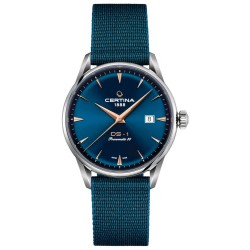 Часовник Certina C029807110410 Automatic 10 ATM 40 mm watch - Blue - (Grey / Blue / Blue) часовник,часовници,certina,c029807110410,automatic,10,atm,40,mm,watch,blue,(grey,blue,blue)