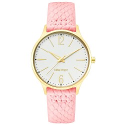 Часовник Nine west NW-2560SVPK Quartz 38 mm woman watch - Pink (Golden / Pink / White) часовник,часовници,nine,west,nw,2560svpk,quartz,38,mm,woman,watch,pink,(golden,pink,white)