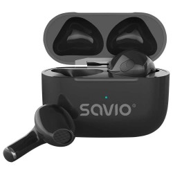 слушалки,слушалки,savio,tws,02,pro,wireless,earphones,black,(white)
