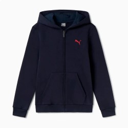 блуза,детски,блузи,puma,ess+,graphic,full,zip,sweatshirt,blue,(new,navy)