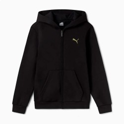 блуза,детски,блузи,puma,ess+,graphic,full,zip,sweatshirt,black,(puma,black)