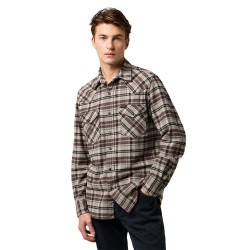 Риза с дълъг ръкав Wrangler Western Regular Fit long sleeve shirt - Grey (Rich Black) риза,с,дълъг,ръкав,мъжки,ризи,wrangler,western,regular,fit,long,sleeve,shirt,grey,(rich,black)