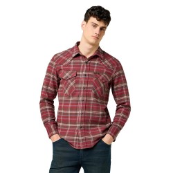 Риза с дълъг ръкав Wrangler Western Regular Fit long sleeve shirt - Red (Ruby Wine) риза,с,дълъг,ръкав,мъжки,ризи,wrangler,western,regular,fit,long,sleeve,shirt,red,(ruby,wine)