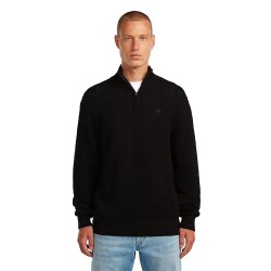 Блуза G-Star Honey Comb half zip sweater - Black (Dk Black) блуза,мъжки,пуловери,g,star,honey,comb,half,zip,sweater,black,(dk,black)