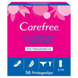 хигиена,тяло,carefree,flexiform,fragrance,free,panty,liner,56,units,pink