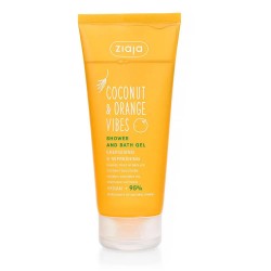 хигиена,тяло,ziaja,coconut,&,orange,vibes,energising,&,refreshing,200ml,shower,gel,yellow