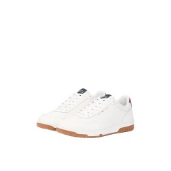 Маратонки Tommy hilfiger Basket Core Lite Leather trainers - White (Rwb) маратонки,мъжки,маратонки,дамски,маратонки,tommy,hilfiger,basket,core,lite,leather,trainers,white,(rwb)