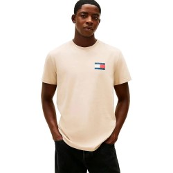 тениска,мъжки,тениски,tommy,jeans,dm0dm20740,short,sleeve,t,shirt,beige,(gulf,sand)