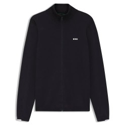 Блуза BOSS Ever X 10276231 full zip sweater - Blue (Dark Blue) блуза,мъжки,пуловери,дамски,пуловери,boss,ever,x,10276231,full,zip,sweater,blue,(dark,blue)