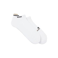 чорапи,мъжки,чорапи,boss,iconic,loop,10276556,short,socks,2,pairs,white,(white)