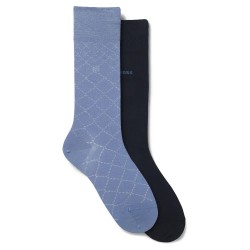 чорапи,мъжки,чорапи,boss,mini,argyle,10276552,long,socks,2,pairs,blue,(open,blue)