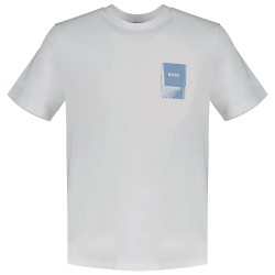 Тениска BOSS Plain 10276582 T-shirt - White (White) тениска,мъжки,тениски,дамски,тениски,boss,plain,10276582,t,shirt,white,(white)