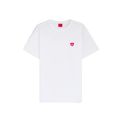 Тениска HUGO Damacia 6 10279191 T-shirt - White (White) тениска,мъжки,тениски,дамски,тениски,hugo,damacia,6,10279191,t,shirt,white,(white)