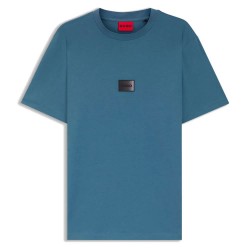 Тениска HUGO Danotie 10266462 T-shirt - Blue (Open Blue) тениска,мъжки,тениски,дамски,тениски,hugo,danotie,10266462,t,shirt,blue,(open,blue)