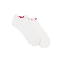 чорапи,дамски,чорапи,hugo,microlove,10276107,short,socks,2,pairs,white,(white)