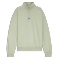 Блуза HUGO Neeler 10249110 BLUE half zip sweatshirt - Green (Open Green) блуза,мъжки,пуловери,hugo,neeler,10249110,blue,half,zip,sweatshirt,green,(open,green)