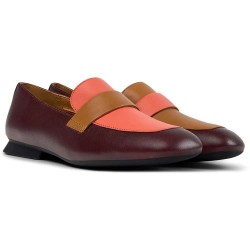 дамски,обувки,camper,casi,myra,twins,loafers,burgundy,orange