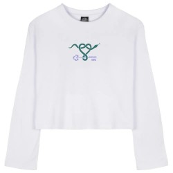 Тениска Santa cruz Asp serpent long sleeve T-shirt - White (White) тениска,мъжки,тениски,дамски,тениски,santa,cruz,asp,serpent,long,sleeve,t,shirt,white,(white)