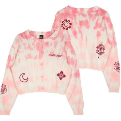жилетка,дамски,блузи,santa,cruz,cardigan,scatter,sweatshirt,pink,dip,dye