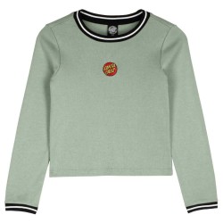 тениска,дамски,тениски,santa,cruz,classic,dot,emb,ringer,long,sleeve,t,shirt,green,(alpine,frost)