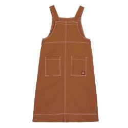 рокля,дамски,поли,и,рокли,santa,cruz,classic,pinafore,dress,brown,(tan,white,stitch)