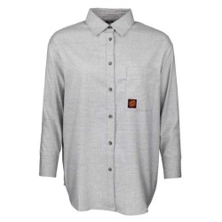 карирана,риза,дамски,блузи,дамски,ризи,santa,cruz,coombe,long,sleeve,shirt,grey,(grey,check)