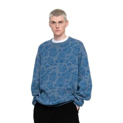 блуза,мъжки,пуловери,santa,cruz,crew,botanical,knit,sweater,blue,(multicolor)