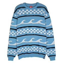 блуза,мъжки,пуловери,santa,cruz,crew,check,wave,knit,sweater,blue,(dusty,blue)