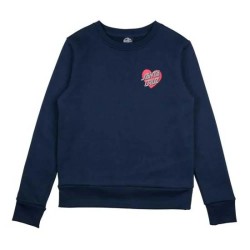 блуза,дамски,блузи,santa,cruz,crew,japanese,heart,sweatshirt,blue,(dark,navy)