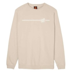 блуза,мъжки,пуловери,santa,cruz,crew,opus,dot,stripe,sweatshirt,beige,(chalk)