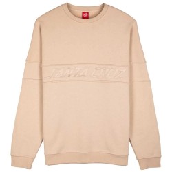 блуза,мъжки,пуловери,santa,cruz,crew,tonal,strip,panel,sweatshirt,beige,(oat)