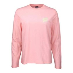 тениска,дамски,тениски,santa,cruz,drippy,dot,long,sleeve,t,shirt,pink,(blossom)