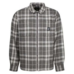карирана,риза,мъжки,ризи,santa,cruz,el,jefe,long,sleeve,shirt,grey,(bone,check)