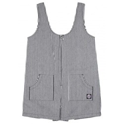 Гащеризон Santa cruz Francis hickory sleeveless jumpsuit - Grey (Stripe) гащеризон,дамски,гащеризони,santa,cruz,francis,hickory,sleeveless,jumpsuit,grey,(stripe)