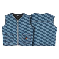 елек,дамски,жилетки,santa,cruz,label,vest,blue,(blue,wave,check)
