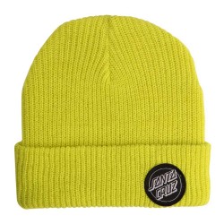 Шапка Santa cruz Outline dot beanie - Yellow (Lime) шапка,всички,шапки,santa,cruz,outline,dot,beanie,yellow,(lime)