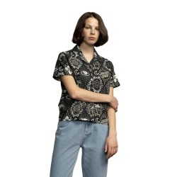 риза,с,къс,ръкав,дамски,блузи,дамски,ризи,santa,cruz,patchwork,short,sleeve,shirt,black,(black,patchwork)